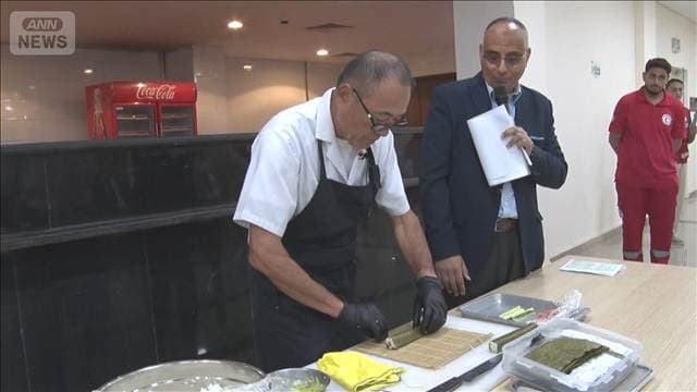 日本大使館員が空手披露 料理人がすし振る舞う エジプト北部で文化広めるイベント