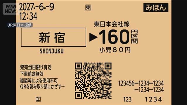 磁気がQRコードに JR東日本など7社