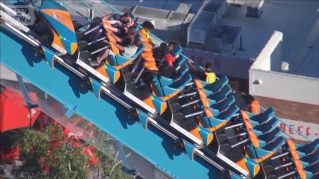 ジェットコースター事故で男性死亡 米遊園地 落下し車体に衝突 息子と一緒に乗車か