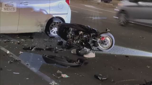 バイクと乗用車が交差点で衝突 28歳男性が死亡
