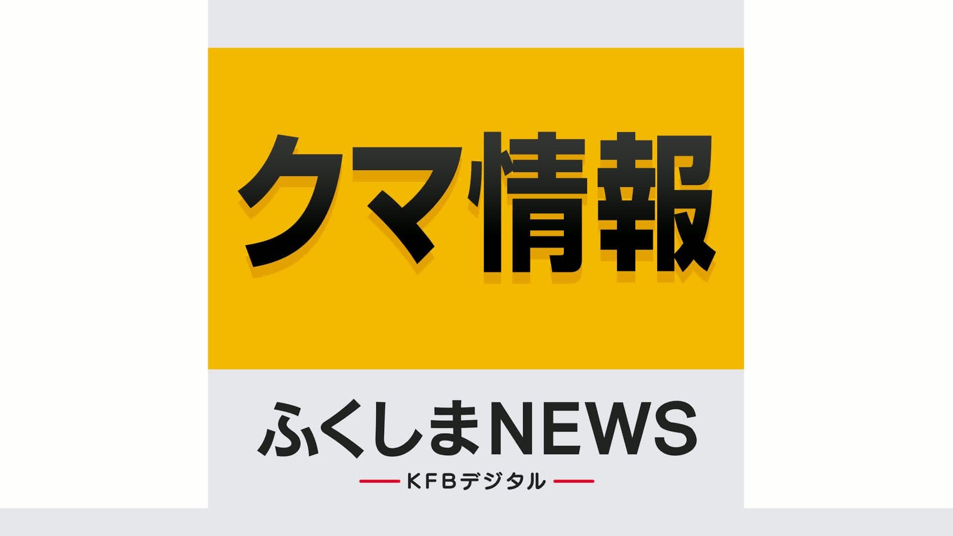 本宮市でクマの目撃