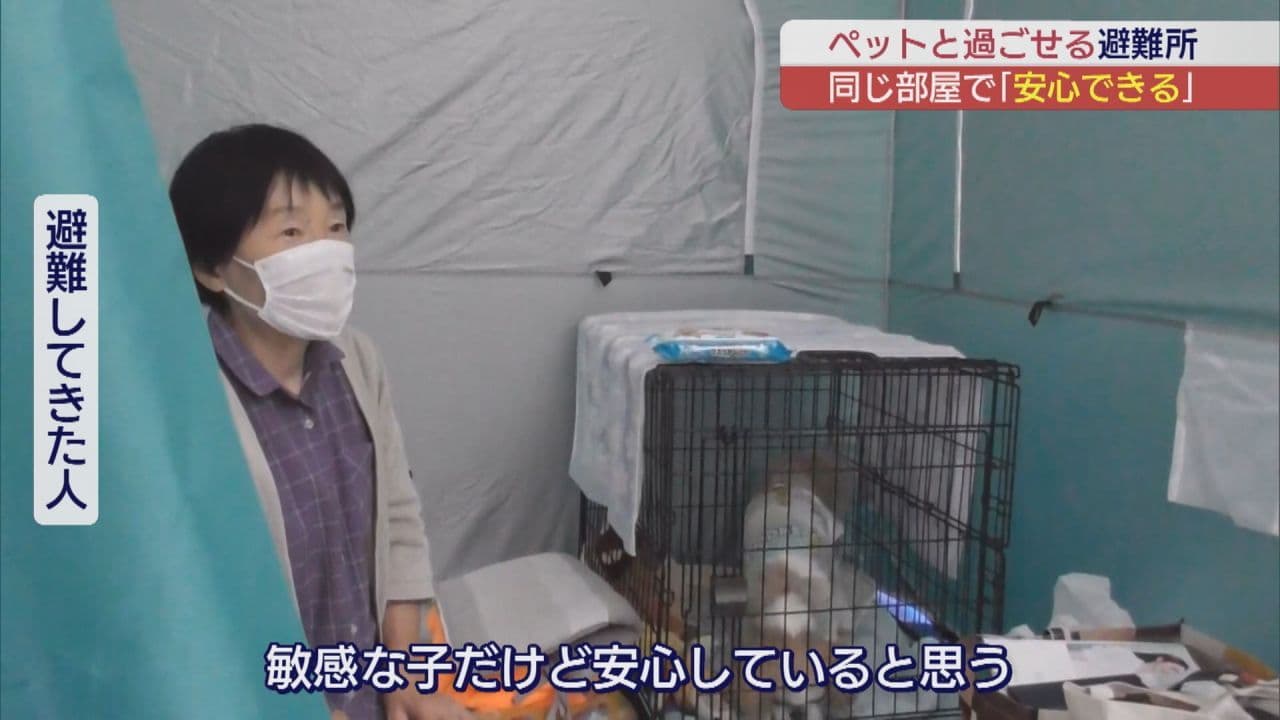ペットと同じ部屋に避難 いわき市で運用開始