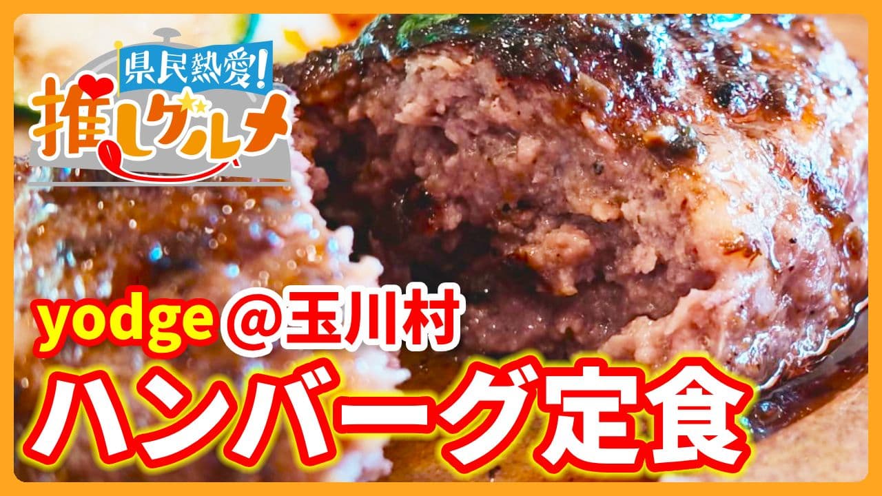 【推しグルメ】ハンバーグ定食 / yodge (玉川村)