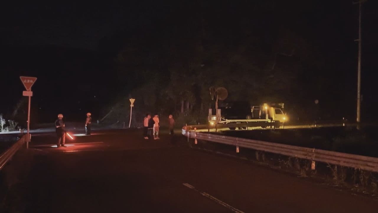 郡山の県道交差点で大型バイクと軽乗用車が衝突 運転していた52歳男性が死亡