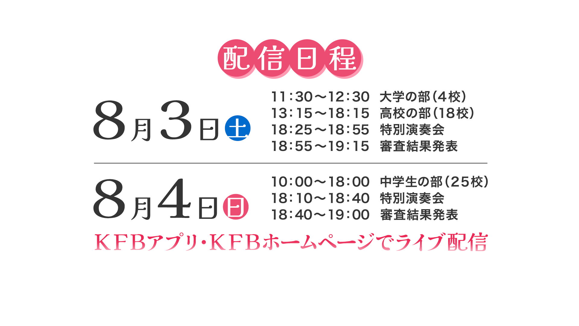 吹奏楽コンクール ライブ配信