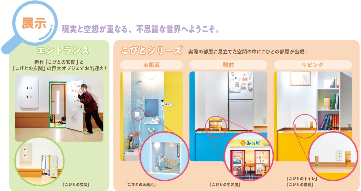 展示 現実と空想が重なる、不思議な世界へようこそ