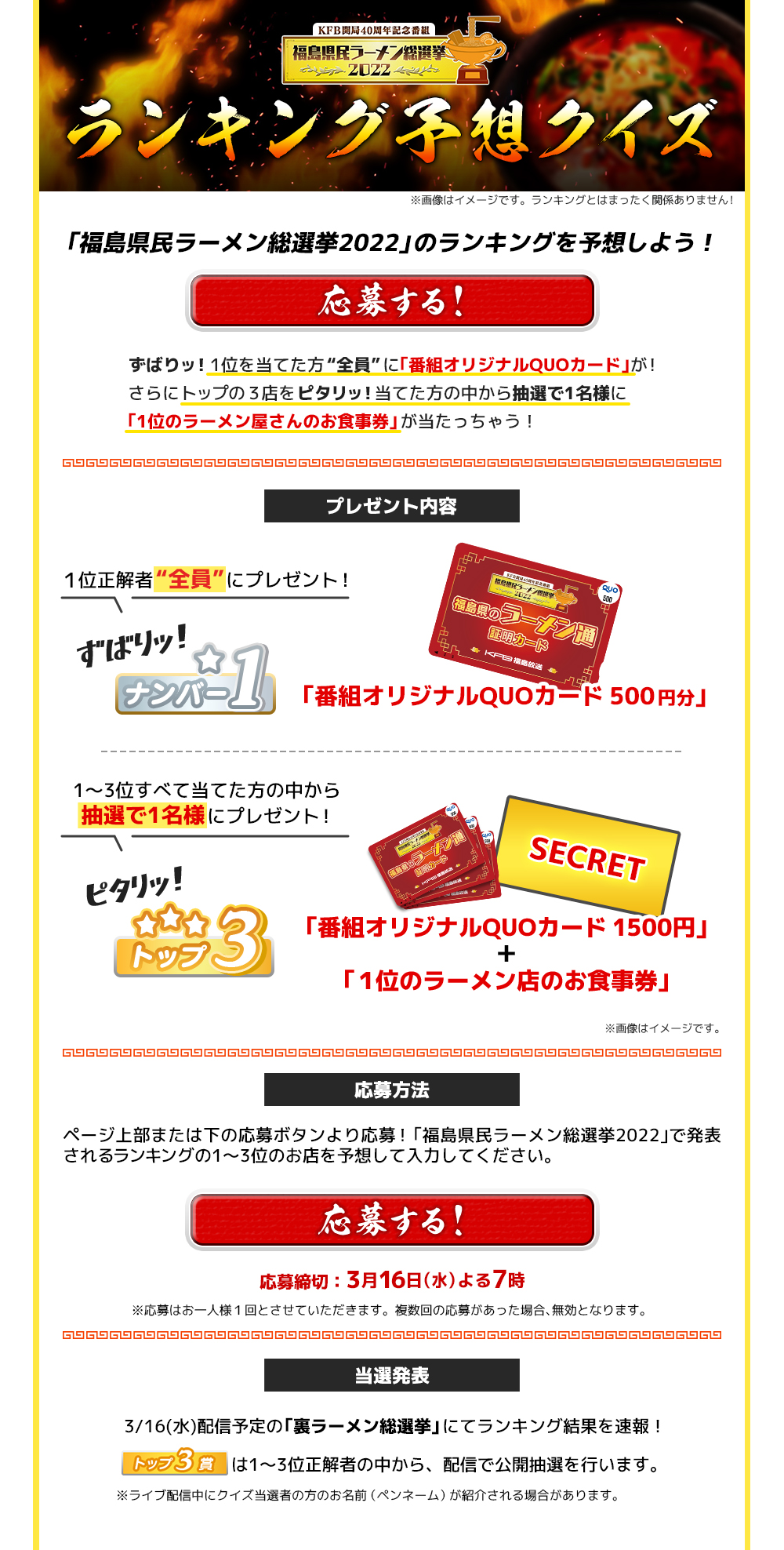 ランキング予想クイズ